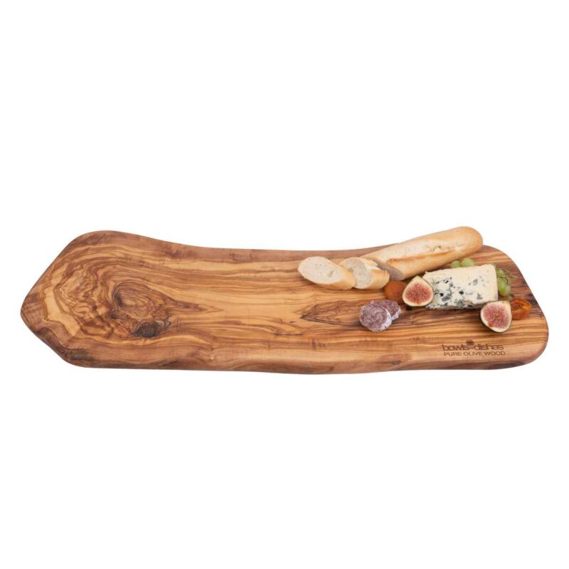 XL Borrelplank olijfhout 60-70cm - Afbeelding 2